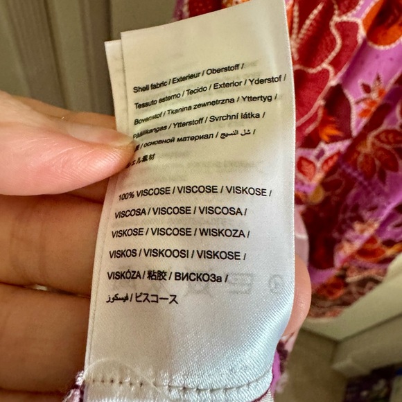 Farm Rio NWT's floral Women's Dress with belt and beading Perfect for spring! - Picture 9 of 11